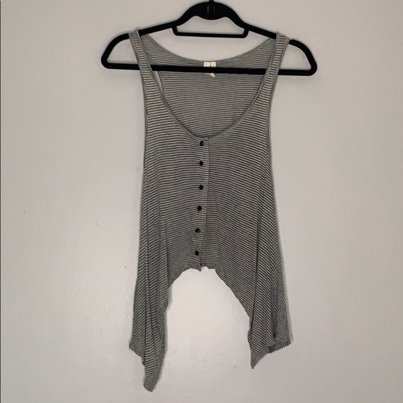 LF Hampton Vintage Cotton cottagecore Vest Asymmetrical women’s small relaxed - Picture 1 of 5
